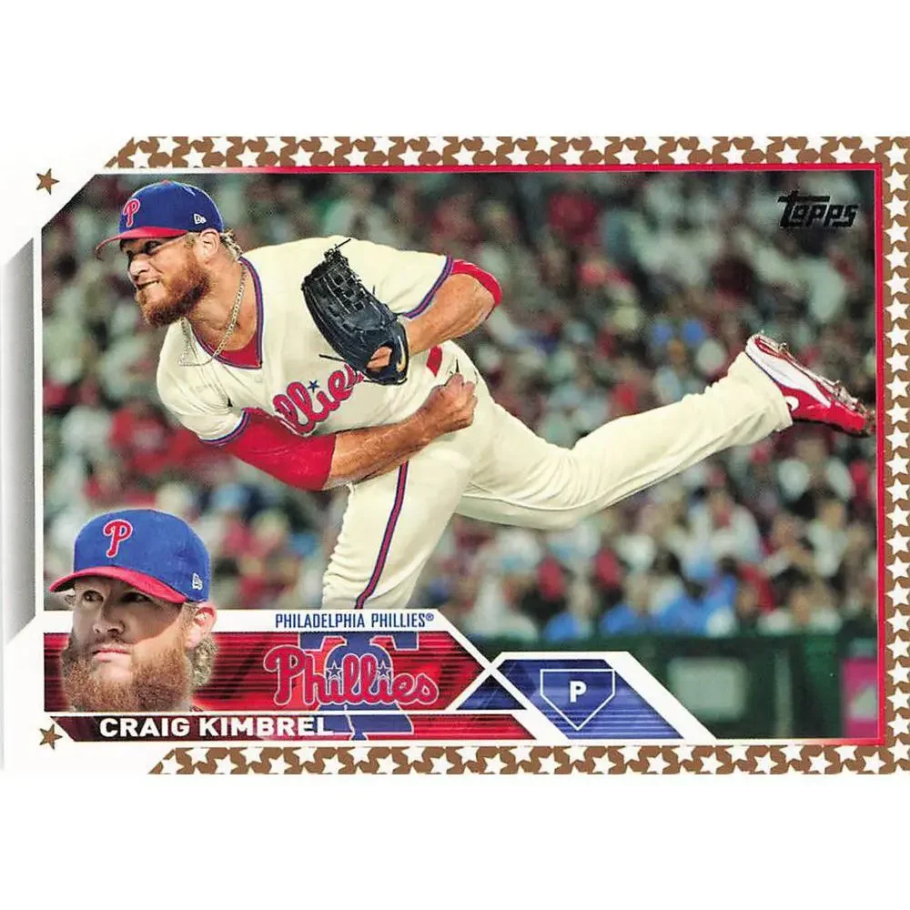 2023 Topps Gold Star Gold Star Craig Kimbrel #589 Philadelphia Phillies